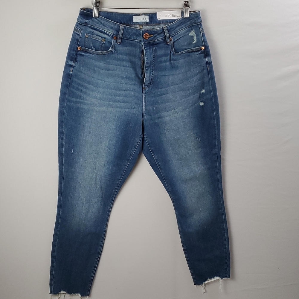 LOFT Curvy High Waist Skinny Ankle Jeans Women's 30/10 NWT Rocker Bodycon Casual